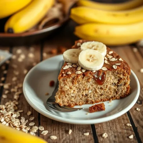 Banana oat cake