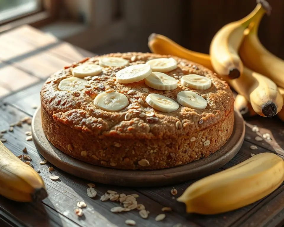 Banana oat cake