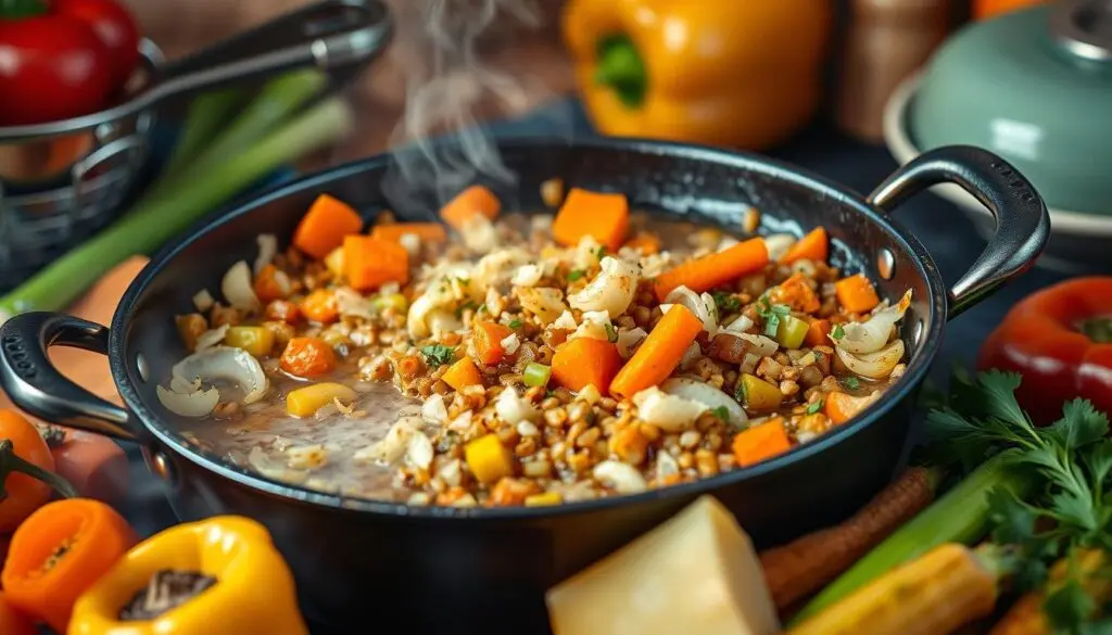 Lentil soup with vegetables