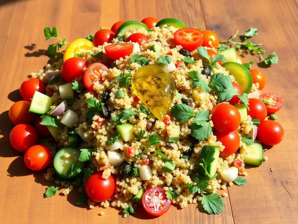 Quinoa salad with vegetables
