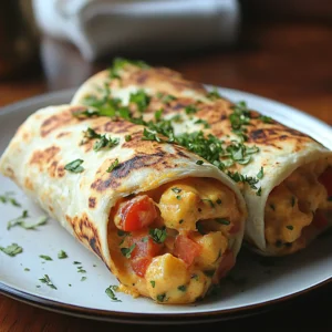 Make-ahead breakfast burritos