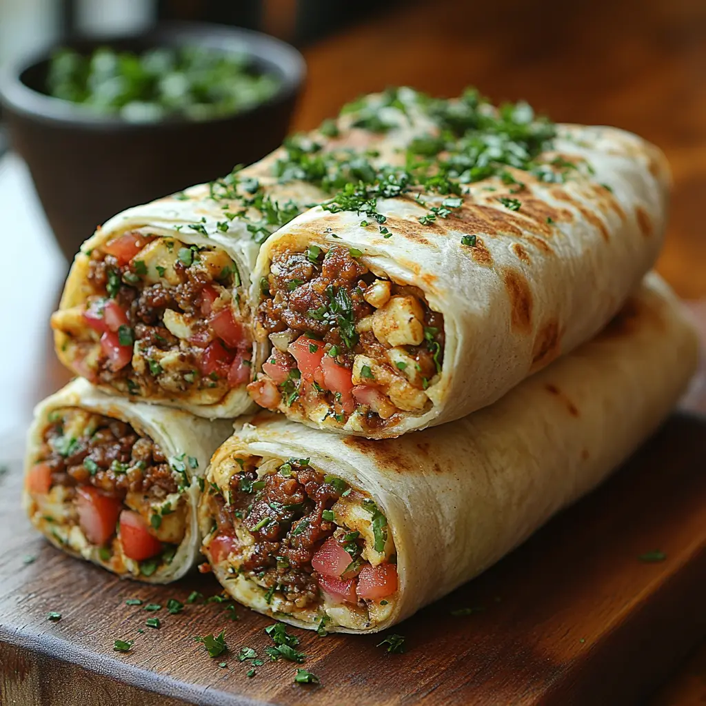 Make-ahead breakfast burritos