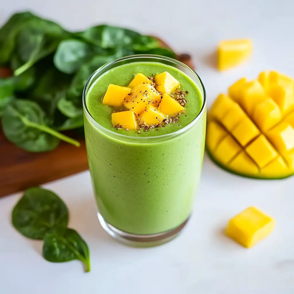 Spinach and mango smoothie