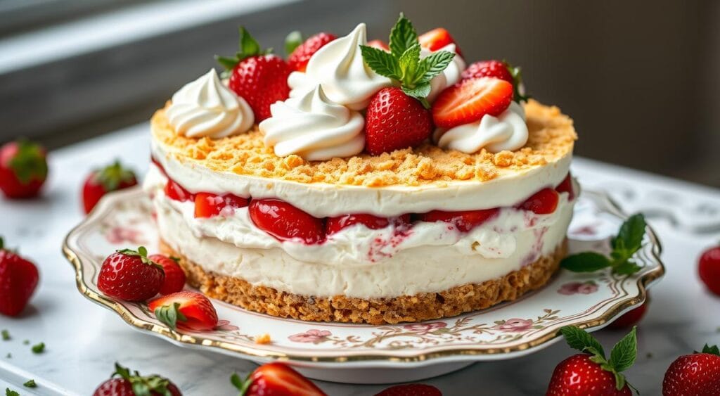 Strawberry Shortcake Cheesecake